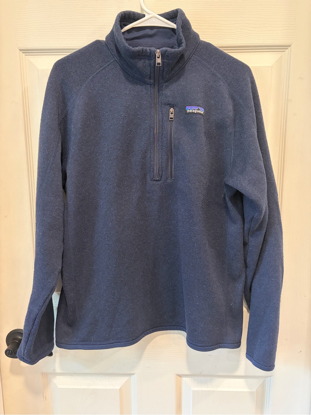 Patagonia Men’s Navy Fleece Quarter-Zip Pullover - size M